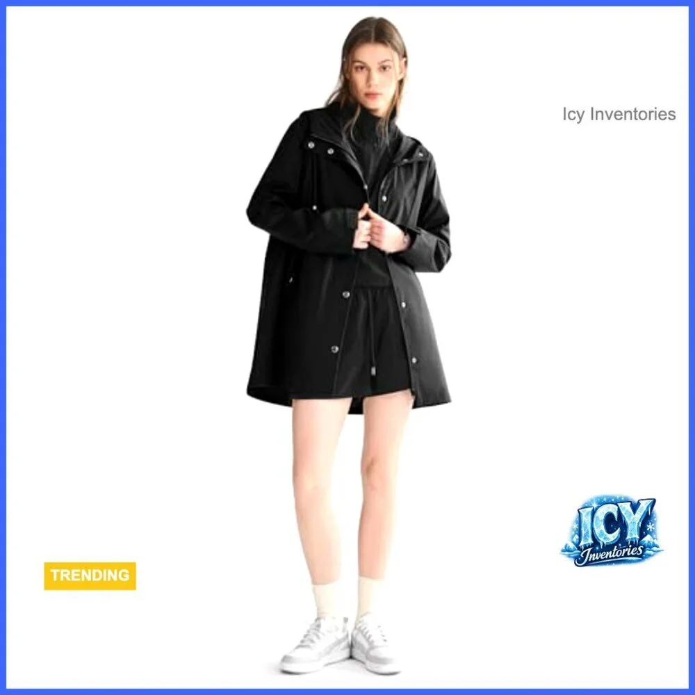 Lightweight Waterproof Rain Jacket Women Packable Hooded Windbreaker